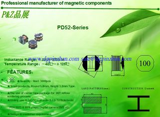 Китай PD52 Series 0.82μH~330μH SMD Unshield Power Inductors Round Size поставщик